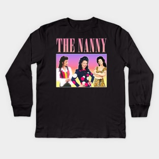 The Nanny - 90s Style Retro Aesthetic Fan Art Design Kids Long Sleeve T-Shirt